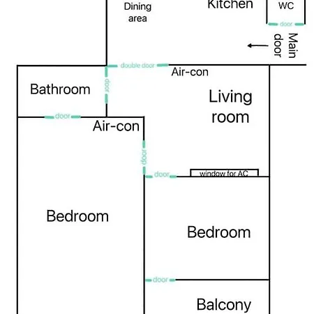 Apartament Comfort -2bedroom,central,balcony,elevator,ac Budapeszt